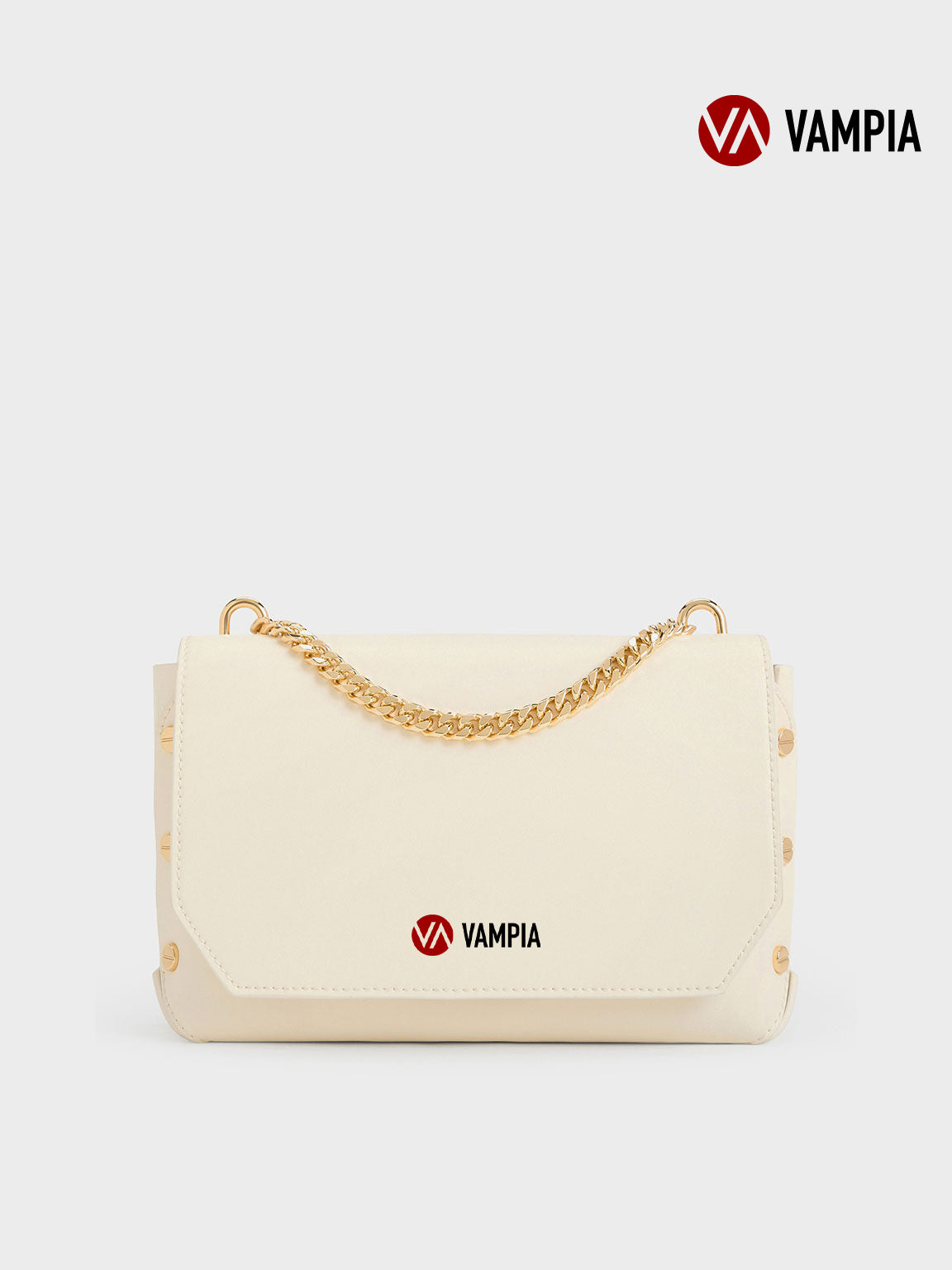 VAMPIA™- Clea Chain-Handle Bag - Cream